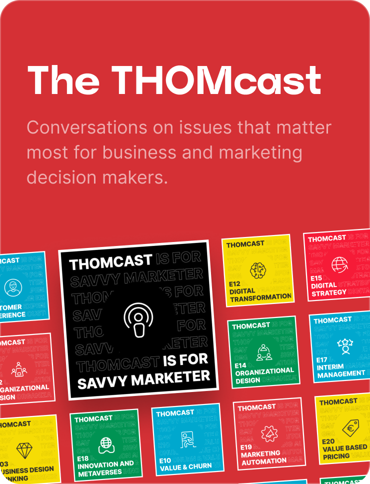 A card representing the project THOMcast, stating: \